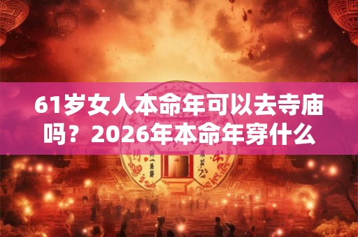 61岁女人本命年可以去寺庙吗？2026年本命年穿什么颜色？