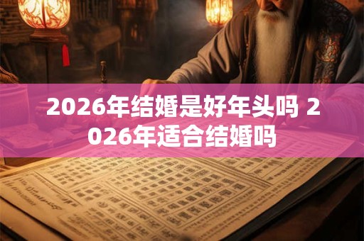 2026年结婚是好年头吗 2026年适合结婚吗