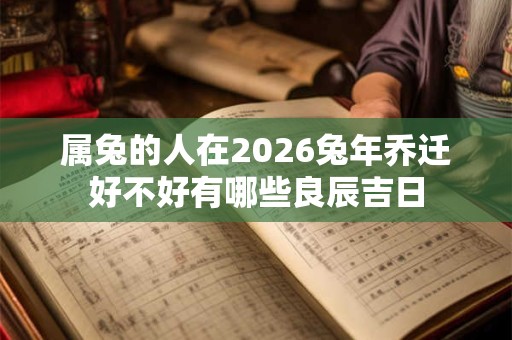 属兔的人在2026兔年乔迁好不好有哪些良辰吉日