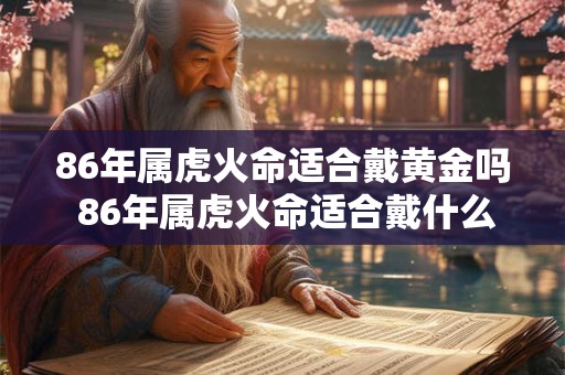 86年属虎火命适合戴黄金吗 86年属虎火命适合戴什么饰品 86年属虎火命适合戴黄金吗 86年属虎火命适合戴什么饰品
