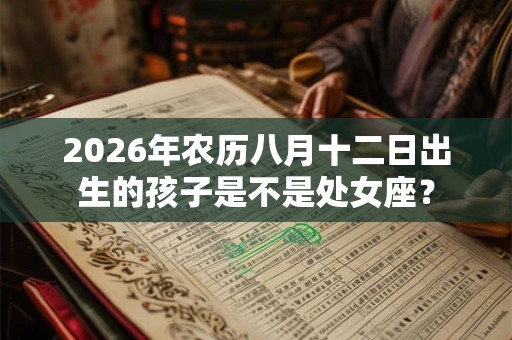 2026年农历八月十二日出生的孩子是不是处女座？