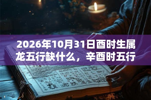 2026年10月31日酉时生属龙五行缺什么，辛酉时五行缺什么