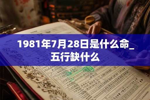 1981年7月28日是什么命_五行缺什么