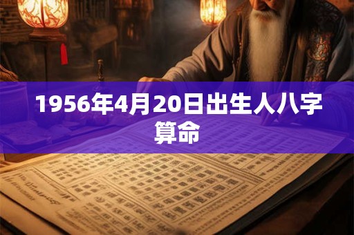 1956年4月20日出生人八字算命