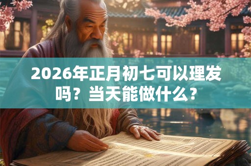2026年正月初七可以理发吗？当天能做什么？