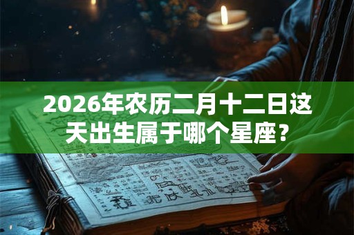 2026年农历二月十二日这天出生属于哪个星座？