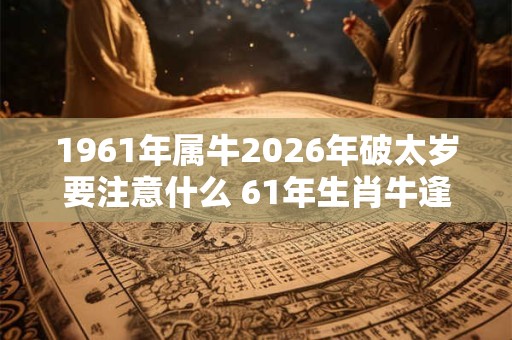 1961年属牛2026年破太岁要注意什么 61年生肖牛逢龙年运气如何 1961年属牛2026年破太岁要注意什么 61年生肖牛逢龙年运气如何