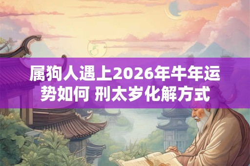 属狗人遇上2026年牛年运势如何 刑太岁化解方式