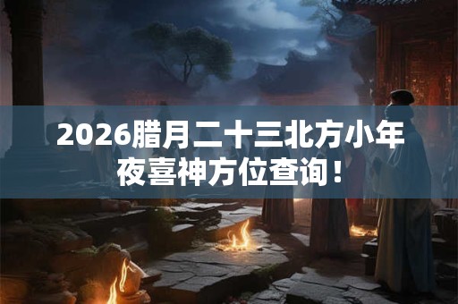 2026腊月二十三北方小年夜喜神方位查询！