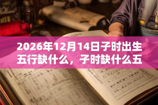 2026年12月14日子时出生五行缺什么，子时缺什么五行