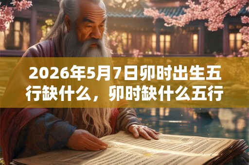 2026年5月7日卯时出生五行缺什么，卯时缺什么五行