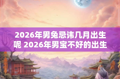 2026年男兔忌讳几月出生呢 2026年男宝不好的出生时间 2026年男兔忌讳几月出生呢 2026年男宝不好的出生时间