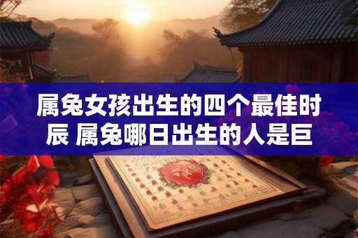 属兔女孩出生的四个最佳时辰 属兔哪日出生的人是巨富命