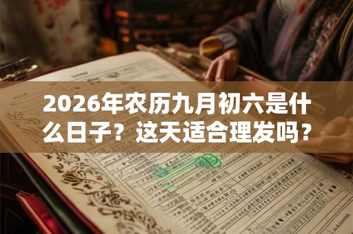 2026年农历九月初六是什么日子？这天适合理发吗？