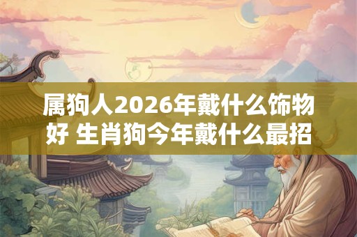 属狗人2026年戴什么饰物好 生肖狗今年戴什么最招财 属狗人2026年戴什么饰物好 生肖狗今年戴什么最招财