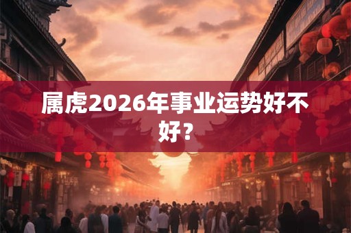 属虎2026年事业运势好不好？