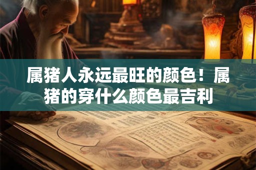 属猪人永远最旺的颜色！属猪的穿什么颜色最吉利