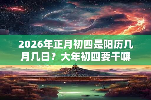 2026年正月初四是阳历几月几日?大年初四要干嘛 2026年正月初四是阳历几月几日?大年初四要干嘛