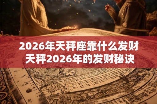 2026年天秤座靠什么发财 天秤2026年的发财秘诀