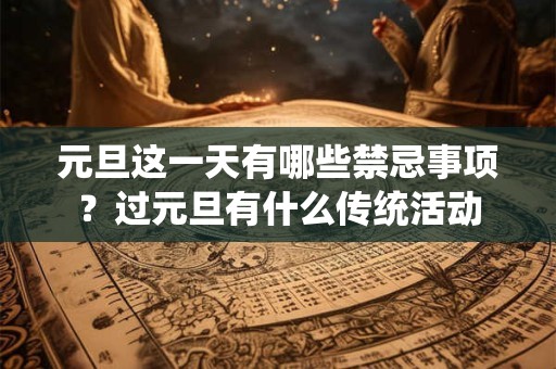 元旦这一天有哪些禁忌事项？过元旦有什么传统活动