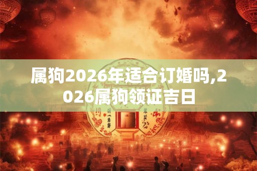 属狗2026年适合订婚吗,2026属狗领证吉日 属狗2026年适合订婚吗,2026属狗领证吉日