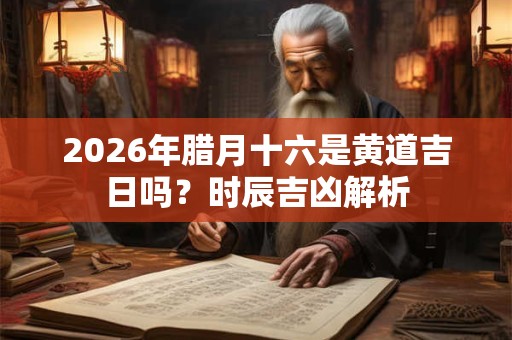 2026年腊月十六是黄道吉日吗？时辰吉凶解析