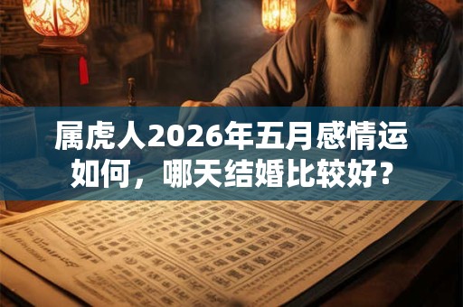 属虎人2026年五月感情运如何，哪天结婚比较好？