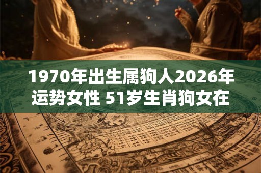 1970年出生属狗人2026年运势女性 51岁生肖狗女在2026年运气如何