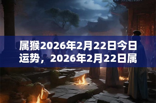 属猴2026年2月22日今日运势，2026年2月22日属猴人运势