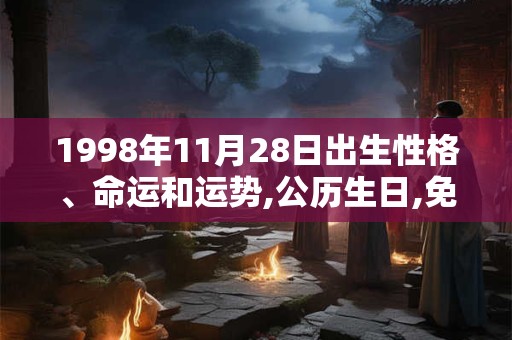 1998年11月28日出生性格、命运和运势,公历生日,免费算命