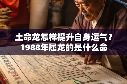 土命龙怎样提升自身运气？1988年属龙的是什么命
