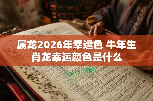 属龙2026年幸运色 牛年生肖龙幸运颜色是什么