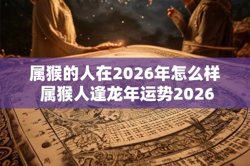 属猴的人在2026年怎么样 属猴人逢龙年运势2026 属猴的人在2026年怎么样 属猴人逢龙年运势2026