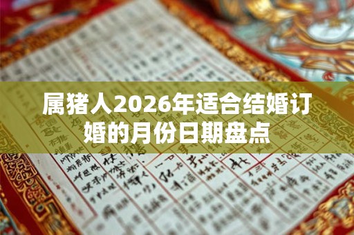 属猪人2026年适合结婚订婚的月份日期盘点