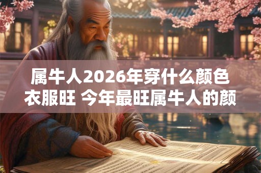 属牛人2026年穿什么颜色衣服旺 今年最旺属牛人的颜色