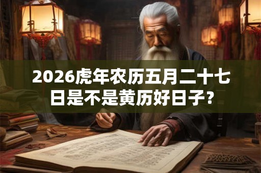 2026虎年农历五月二十七日是不是黄历好日子？