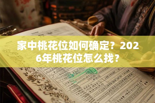 家中桃花位如何确定？2026年桃花位怎么找？