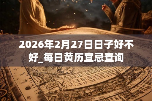 2026年2月27日日子好不好_每日黄历宜忌查询