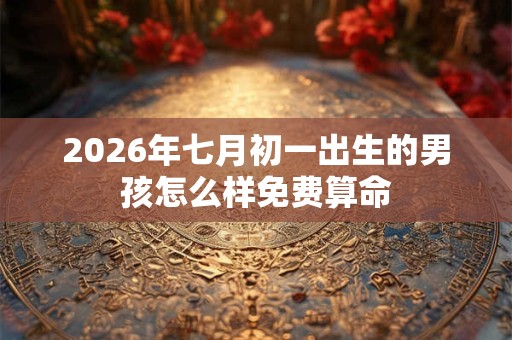 2026年七月初一出生的男孩怎么样免费算命