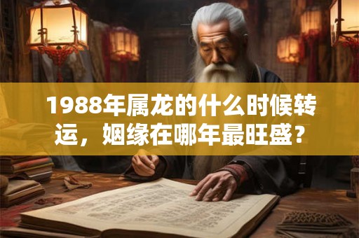 1988年属龙的什么时候转运，姻缘在哪年最旺盛？