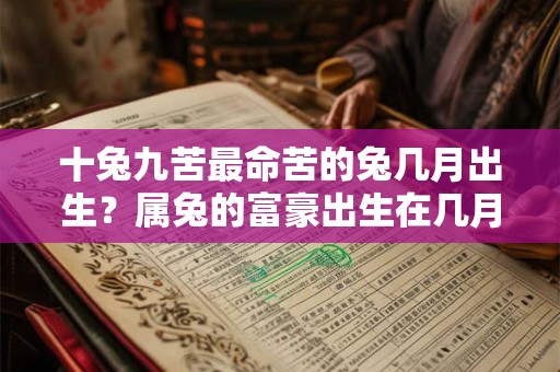 十兔九苦最命苦的兔几月出生？属兔的富豪出生在几月？
