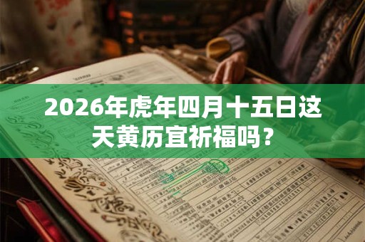 2026年虎年四月十五日这天黄历宜祈福吗？