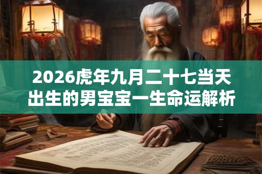 2026虎年九月二十七当天出生的男宝宝一生命运解析