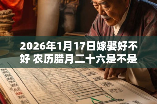 2026年1月17日嫁娶好不好 农历腊月二十六是不是结婚吉日