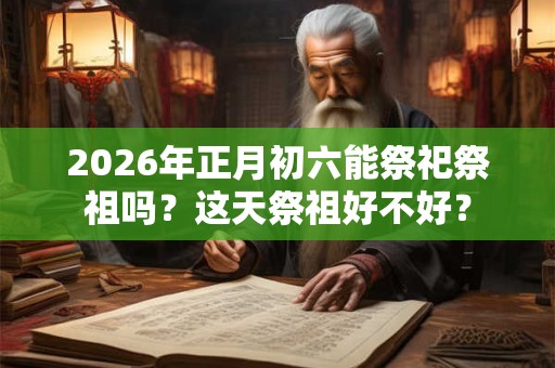 2026年正月初六能祭祀祭祖吗？这天祭祖好不好？