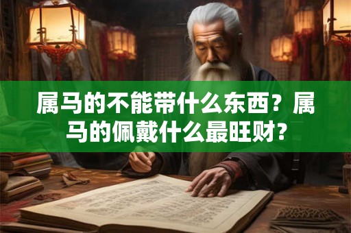 属马的不能带什么东西?属马的佩戴什么最旺财? 属马的不能带什么东西?属马的佩戴什么最旺财?