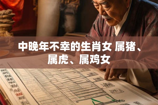 中晚年不幸的生肖女 属猪、属虎、属鸡女