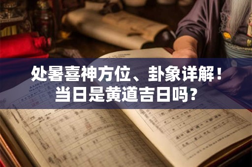 处暑喜神方位、卦象详解！当日是黄道吉日吗？