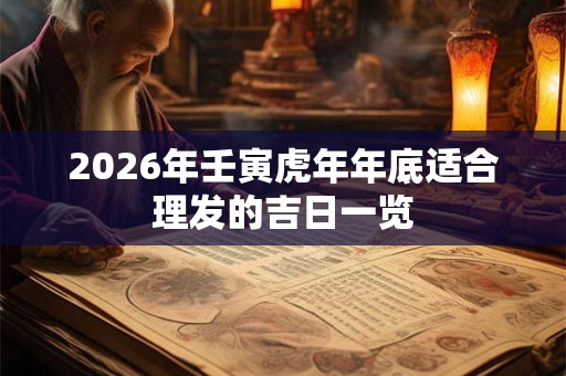 2026年壬寅虎年年底适合理发的吉日一览