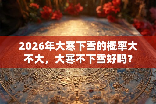 2026年大寒下雪的概率大不大，大寒不下雪好吗？